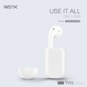 Audífonos Wix s50,auriculares inalámbricos de verdad,audífonos bluetooth 5.0.